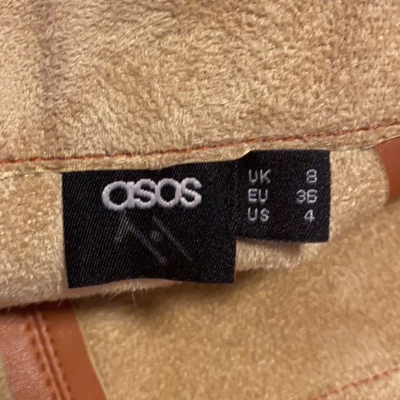 Asos Camel High Waisted Pencil Skirt - Picture 7 of 12